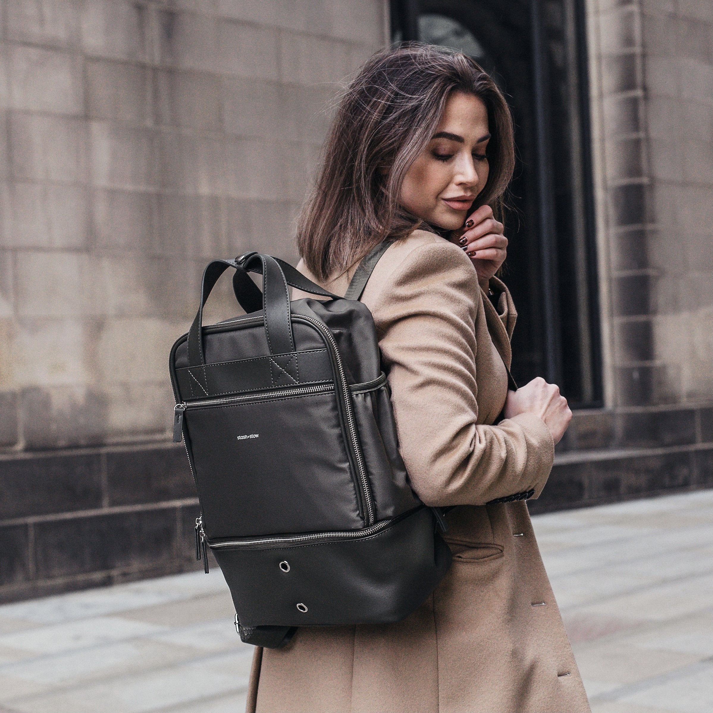 stylish backpack for women work bag 